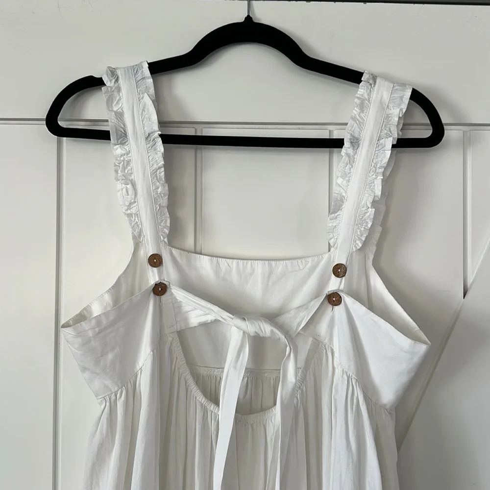 Free People Isabella White Maxi Dress - Picture 7 of 13